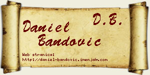 Daniel Bandović vizit kartica